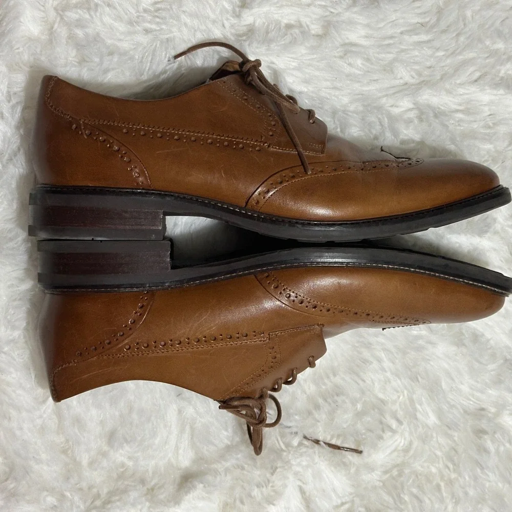 Cole Haan Williams‎ Wingtip Oxford Mens 10.5 Brown Leather Brogue Dress C20322